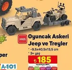 MGS OYUNCAK ASKERİ JEEP VE TREYLER
